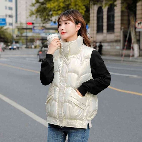 bright face down cotton waistcoat women's short style autumn and winter 2021 korean loose vest coat trend (210), Black;white
bright face down cotton waistcoat women's short style autumn and winter 2021 korean loose vest coat trend (210), Black;white