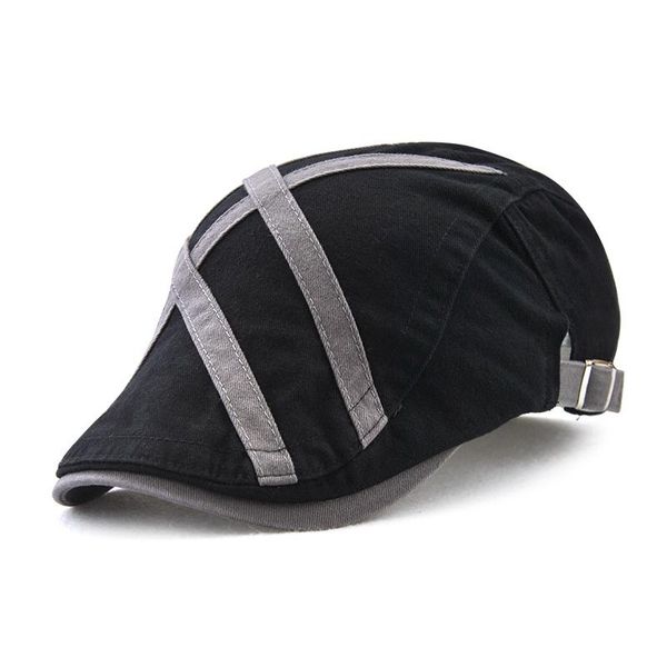 berets the european leisure beret well shaped metal strips with simple peaked cap labeling small, Blue;gray
berets the european leisure beret well shaped metal strips with simple peaked cap labeling small, Blue;gray