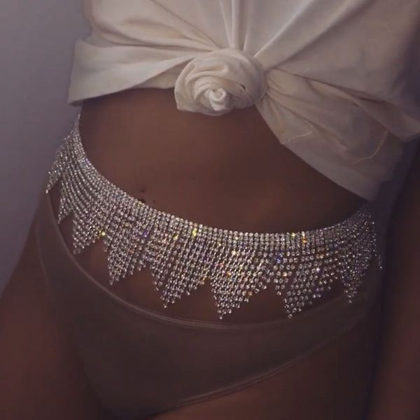 Boho Bling Full Rhinestone Belly Waist Chain Jewelry for Women Sexy Tassel Body Jewelry Waist Chain Christmas Gift, Silver
Boho Bling Full Rhinestone Belly Waist Chain Jewelry for Women Sexy Tassel Body Jewelry Waist Chain Christmas Gift, Silver