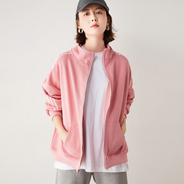 casual coat female 2021 new autumn korean loose pink summer foreign style large size sweater baseball suit trend, Black
casual coat female 2021 new autumn korean loose pink summer foreign style large size sweater baseball suit trend, Black