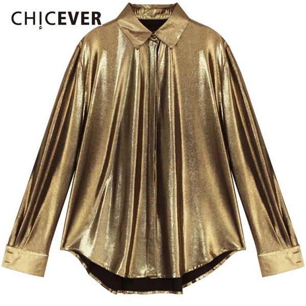 women's blouses & shirts chicever spring autumn women and blouse lapel long sleeve loose gold fashion vintage clothes tide, White
women's blouses & shirts chicever spring autumn women and blouse lapel long sleeve loose gold fashion vintage clothes tide, White