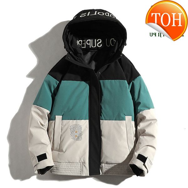 new hooded down jacket men fashion casual loose embroidery patchwork white duck coats male winter thick warm zipper jackets, Black
new hooded down jacket men fashion casual loose embroidery patchwork white duck coats male winter thick warm zipper jackets, Black