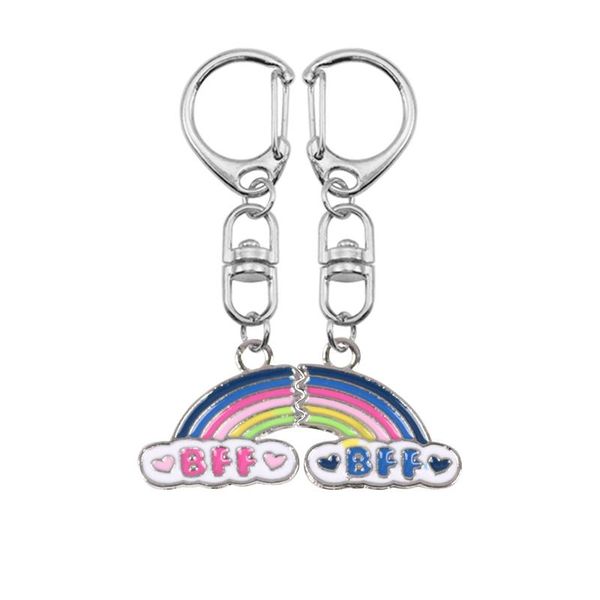 keychains good friend 2 piece set key chain rainbow stitching shape pink blue letter pendant fashion men and women jewelry gift, Silver
keychains good friend 2 piece set key chain rainbow stitching shape pink blue letter pendant fashion men and women jewelry gift, Silver