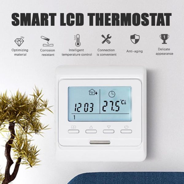 smart home control heating thermostat lcd digital programmable wall hanging temperature controller for floor tools
smart home control heating thermostat lcd digital programmable wall hanging temperature controller for floor tools