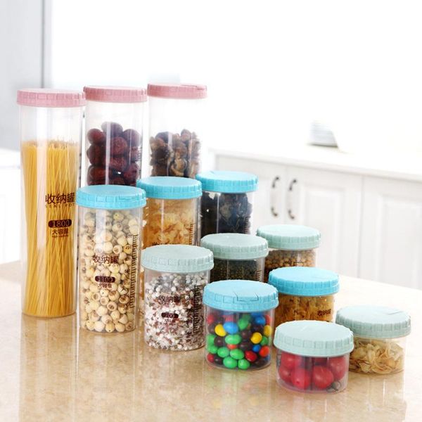 storage bottles & jars kitchen grain transparent box accessories organizer bean jar storge plastic cooking utensils
storage bottles & jars kitchen grain transparent box accessories organizer bean jar storge plastic cooking utensils
