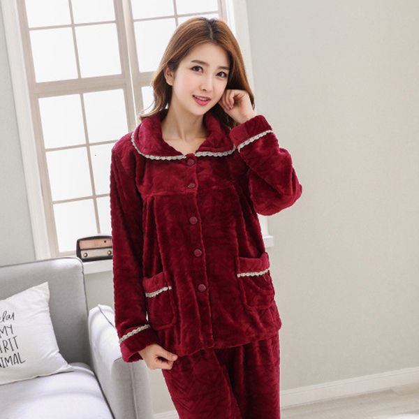 2021 new set of winter flannel for soft women solid female thicken pajamas turn down collar loose ladies homewear oszc, White
2021 new set of winter flannel for soft women solid female thicken pajamas turn down collar loose ladies homewear oszc, White