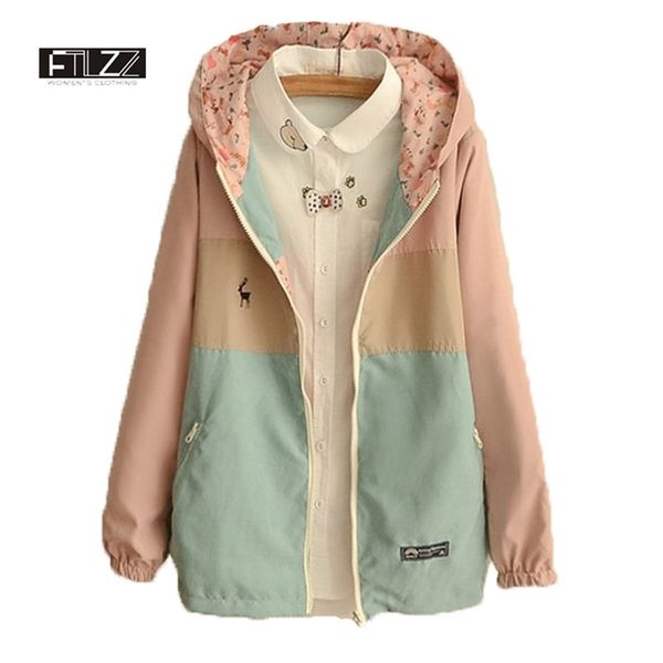 spring jacket womens long sleeve hooded casual short coats ladies fashaoin two sides wear patchwork color windbreaker 210525, Black;brown
spring jacket womens long sleeve hooded casual short coats ladies fashaoin two sides wear patchwork color windbreaker 210525, Black;brown