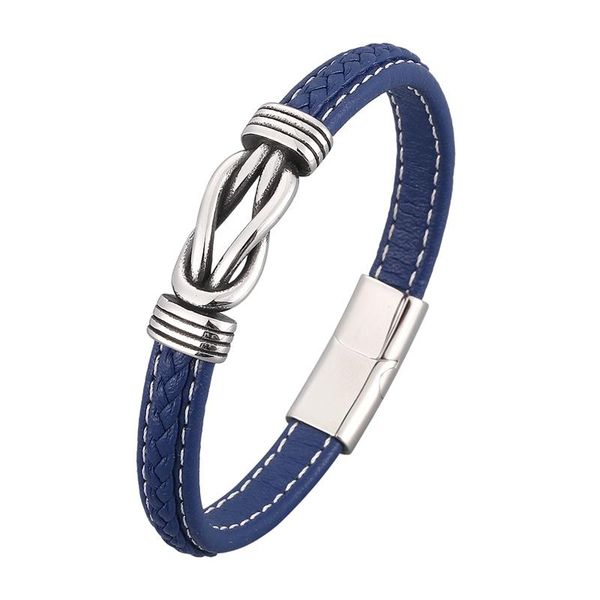 charm bracelets fashion irregular winding graphic accessories men leather wrist bracelet stainless steel magnet clasp trendy male jewelry pd, Golden;silver
charm bracelets fashion irregular winding graphic accessories men leather wrist bracelet stainless steel magnet clasp trendy male jewelry pd, Golden;silver