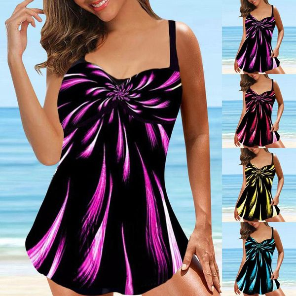 women's swimwear tankini s-5xl large bikini set digital print suspender beach split swimsuit bathing suit two piece women, White;black
women's swimwear tankini s-5xl large bikini set digital print suspender beach split swimsuit bathing suit two piece women, White;black