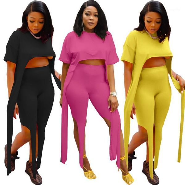 women's tracksuits women set shorts outfits fashion summer solid color long floating bandage short sleeve two piece donsignet, Gray
women's tracksuits women set shorts outfits fashion summer solid color long floating bandage short sleeve two piece donsignet, Gray