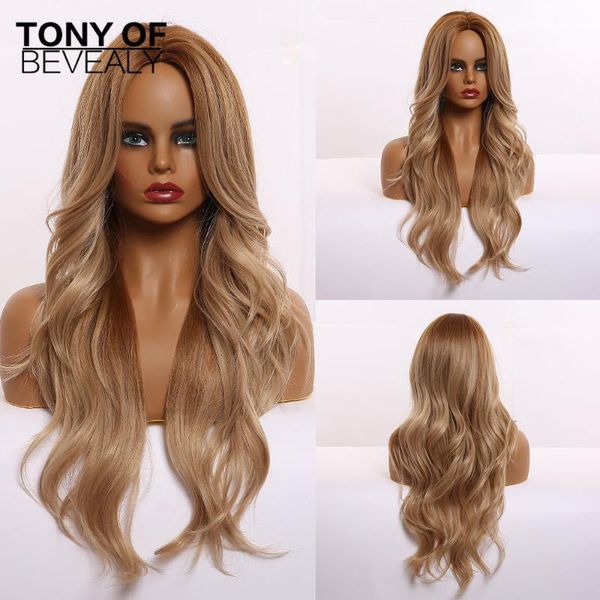 synthetic wigs long ombre brown blonde for afro women middle part natural wavy layered heat resistant cosplay fashion, Black
synthetic wigs long ombre brown blonde for afro women middle part natural wavy layered heat resistant cosplay fashion, Black