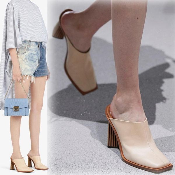 slippers woman 2022 summer sandals square heel 10cm women elegant cover toe single muler shoes 36-43 slingback, Black
slippers woman 2022 summer sandals square heel 10cm women elegant cover toe single muler shoes 36-43 slingback, Black