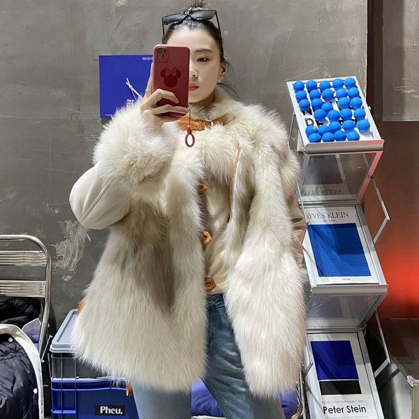 women's fur & faux winter fashion warm soft fluffy coat women casual loose patchwork jackets female thick overcoat g304, Black
women's fur & faux winter fashion warm soft fluffy coat women casual loose patchwork jackets female thick overcoat g304, Black