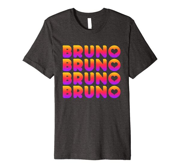 Bruno Lover Heart T-Shirt Gradient Color Style, Mainly pictures