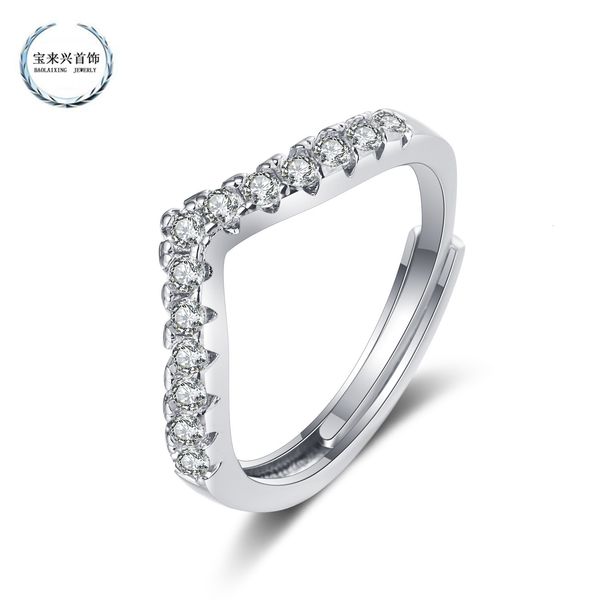 ring live special mosang stone row diamond v-row female sterling silver simulation wedding tail combination
ring live special mosang stone row diamond v-row female sterling silver simulation wedding tail combination