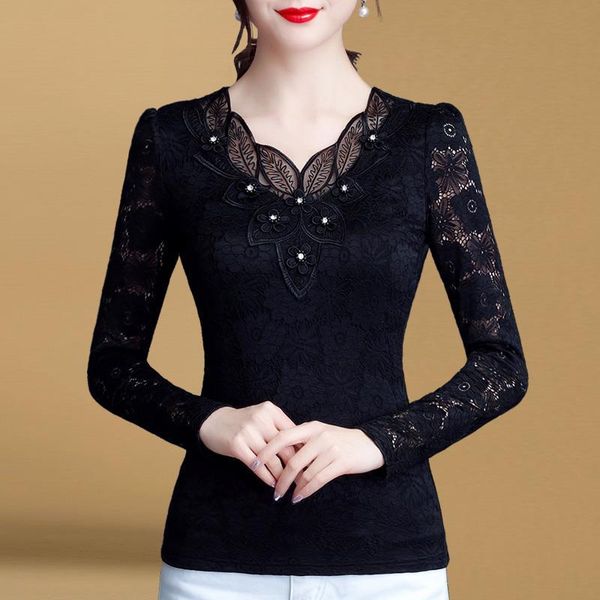 women's spring autumn style embroidery lace blouses new women's long sleeve hollow out lace casual df3295, White
women's spring autumn style embroidery lace blouses new women's long sleeve hollow out lace casual df3295, White