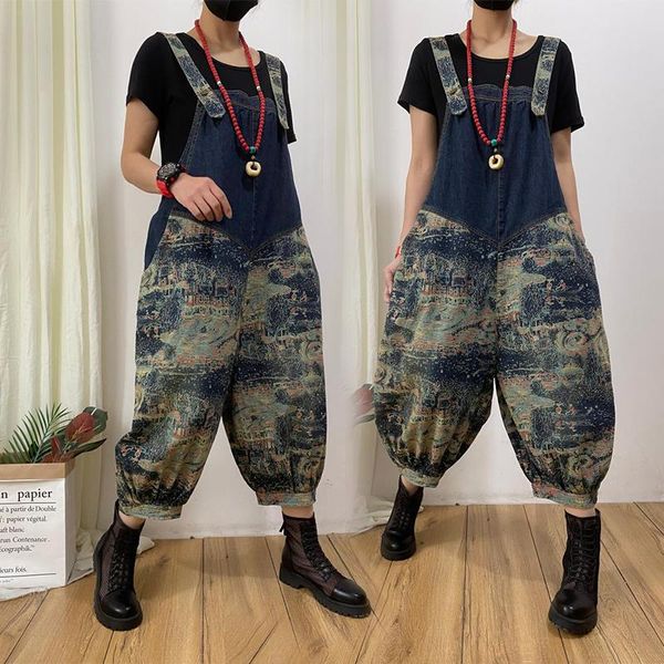women's jeans fashion jumpsuits women casual denim overalls vintage printing pants bodysuit, Blue
women's jeans fashion jumpsuits women casual denim overalls vintage printing pants bodysuit, Blue