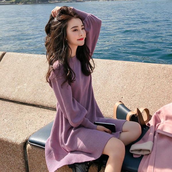 casual dresses women 2021 spring autumn knee-length party cotton ribbed knitted o-neck solid long sleeve dress vestidos g704, Black;gray
casual dresses women 2021 spring autumn knee-length party cotton ribbed knitted o-neck solid long sleeve dress vestidos g704, Black;gray