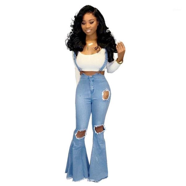 european and american-style versatile fashion wide-leg knee with holes cowboy micro speaker suspender pants1, Blue
european and american-style versatile fashion wide-leg knee with holes cowboy micro speaker suspender pants1, Blue