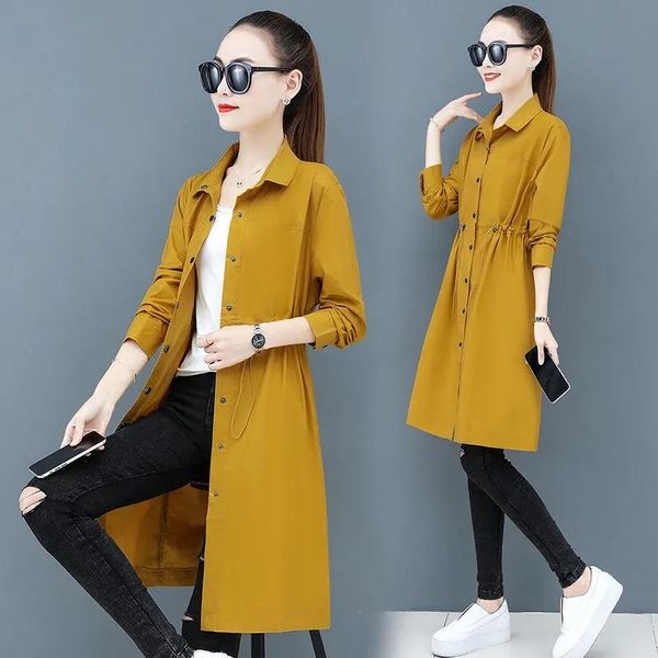 women's trench coats est long coat for women 2021 casual suit loose female spring, Tan;black
women's trench coats est long coat for women 2021 casual suit loose female spring, Tan;black