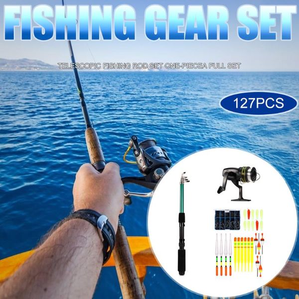 127pcs lure kit set gear tackle box baits fishing hooks rod fishing for outdoor portable accessories
127pcs lure kit set gear tackle box baits fishing hooks rod fishing for outdoor portable accessories