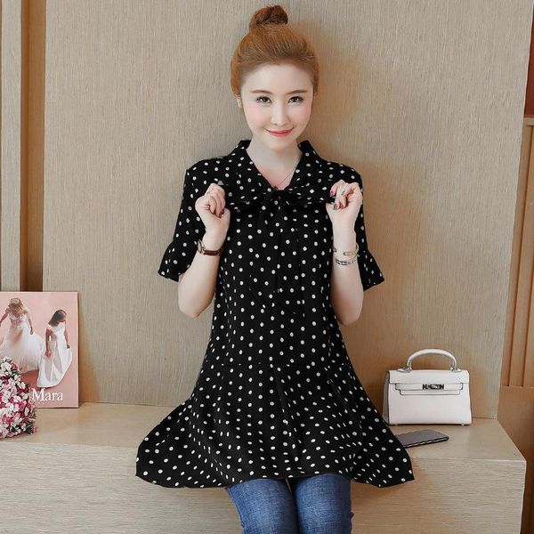 casual dresses summer 2021 large women's loose bottoming shirt slim wave point medium long mom's short, Black;gray
casual dresses summer 2021 large women's loose bottoming shirt slim wave point medium long mom's short, Black;gray