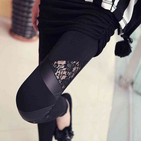 spring autumn leather workout charming womens leggings warm lace legins pu leggins skinny stretch splicing pants, Black
spring autumn leather workout charming womens leggings warm lace legins pu leggins skinny stretch splicing pants, Black