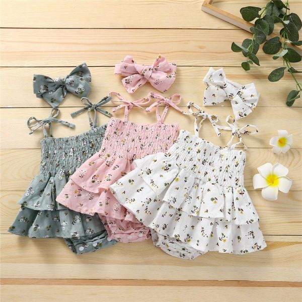 clothing sets 0-12m summer born baby girl clothes set infant sleeveless ruffle floral print hem elastic waist romper + bow-knot headband, White
clothing sets 0-12m summer born baby girl clothes set infant sleeveless ruffle floral print hem elastic waist romper + bow-knot headband, White