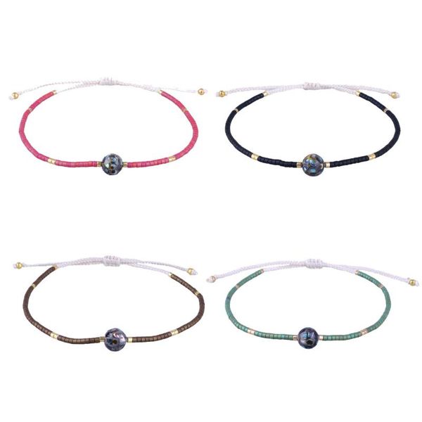 tennis kelitch miyuki beaded bracelets handoven abalone shell beads thin rope string warp trendy charm bangles adjustable, Golden;silver
tennis kelitch miyuki beaded bracelets handoven abalone shell beads thin rope string warp trendy charm bangles adjustable, Golden;silver