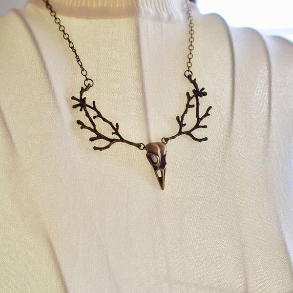 chokers witch necklace, jewelry, bird skull necklace witchy silver branch opalite crystal, Golden;silver
chokers witch necklace, jewelry, bird skull necklace witchy silver branch opalite crystal, Golden;silver