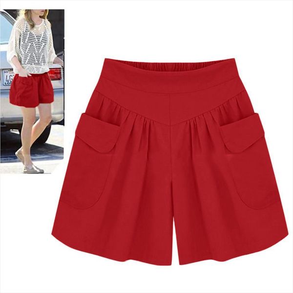 loose pants pockets summer casual women shorts feminino spodenki damskie, White;black
loose pants pockets summer casual women shorts feminino spodenki damskie, White;black