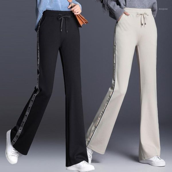 women autumn winter slim elasticity flare pants plus size high waist soft elegant casual fashion ladies full length trousers women's &, Black;white
women autumn winter slim elasticity flare pants plus size high waist soft elegant casual fashion ladies full length trousers women's &, Black;white