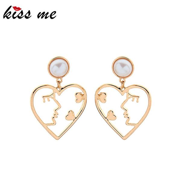 kissme abstract beautiful lady face kiss heart acrylic pearl drop earrings for women gifts gold color dangle earrings accessory, Silver
kissme abstract beautiful lady face kiss heart acrylic pearl drop earrings for women gifts gold color dangle earrings accessory, Silver