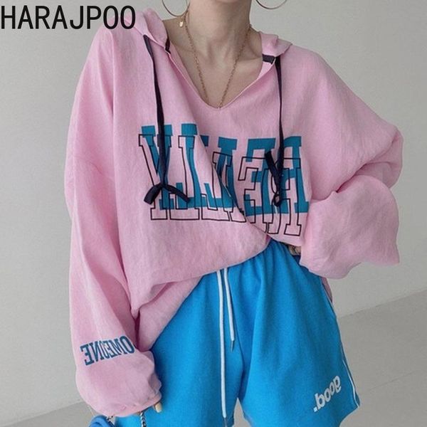women's hoodies & sweatshirts harajpoo women letter print long sleeve 2021 autumn v neck loose drawstring korean vintage ins pullover a, Black
women's hoodies & sweatshirts harajpoo women letter print long sleeve 2021 autumn v neck loose drawstring korean vintage ins pullover a, Black
