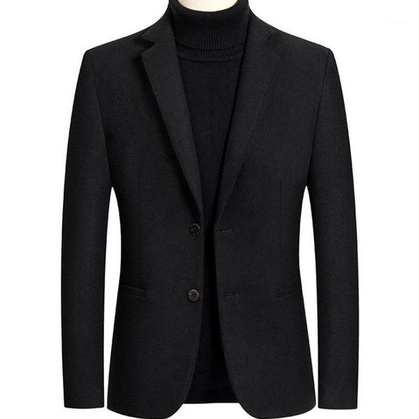 men's suits & blazers autumn winter mens wool casual small jacket slim fit black men dress tuxedo male, White;black
men's suits & blazers autumn winter mens wool casual small jacket slim fit black men dress tuxedo male, White;black