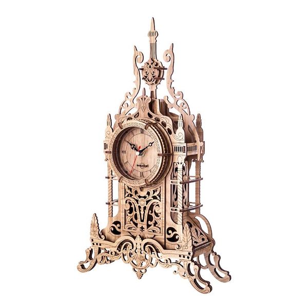 1set diy wooden clock puzzle model kit laser cutting 3d belfry table clock home office decor desk clocks decoration- oak color
1set diy wooden clock puzzle model kit laser cutting 3d belfry table clock home office decor desk clocks decoration- oak color