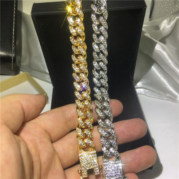 vecalon cuban hiphop bracelet pave crystal cz white yellow gold filled iced out bracelets for women men rock party jewelry, Black
vecalon cuban hiphop bracelet pave crystal cz white yellow gold filled iced out bracelets for women men rock party jewelry, Black