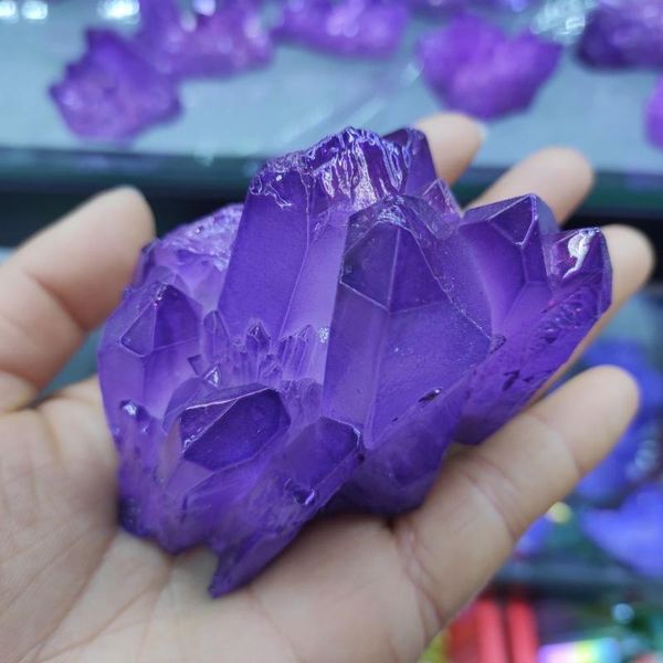 decorative objects & figurines 1pcs purple electroplated vug crystal quartz specimen electroplating clusters decoration gift healing
decorative objects & figurines 1pcs purple electroplated vug crystal quartz specimen electroplating clusters decoration gift healing