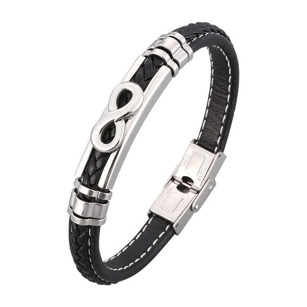 charm bracelets fashion casual jewelry men leather bangles infinity stainless steel buckle male wristband birthday gift pd1039, Golden;silver
charm bracelets fashion casual jewelry men leather bangles infinity stainless steel buckle male wristband birthday gift pd1039, Golden;silver