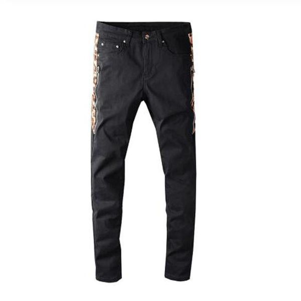 men's jeans summer thin black man pants korean self-cultivation harlan beam male skinny elastic trousers sweatpants, Blue
men's jeans summer thin black man pants korean self-cultivation harlan beam male skinny elastic trousers sweatpants, Blue