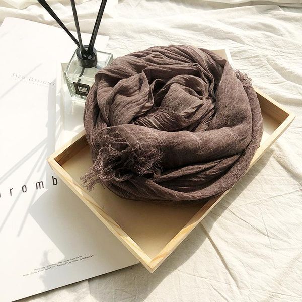 scarves 90x180cm winter scarf female solid color cotton and linen natural wrinkle men's shawl muslim headscarf, Blue;gray
scarves 90x180cm winter scarf female solid color cotton and linen natural wrinkle men's shawl muslim headscarf, Blue;gray