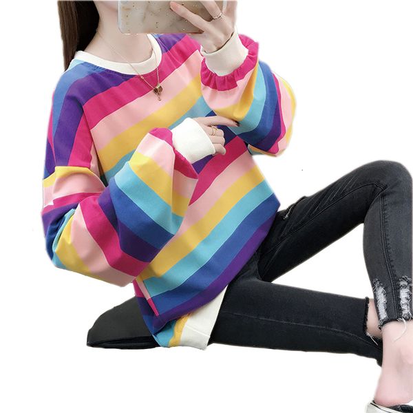 2021 new autumn casual raiow stripe hoodies pullover o neck oversized sweatshirt women srh4, Black
2021 new autumn casual raiow stripe hoodies pullover o neck oversized sweatshirt women srh4, Black