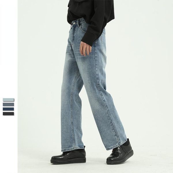 men's jeans straight leg for men denim pants man clothing korean fashion retro vintage loose casual trousers blue baggy
men's jeans straight leg for men denim pants man clothing korean fashion retro vintage loose casual trousers blue baggy
