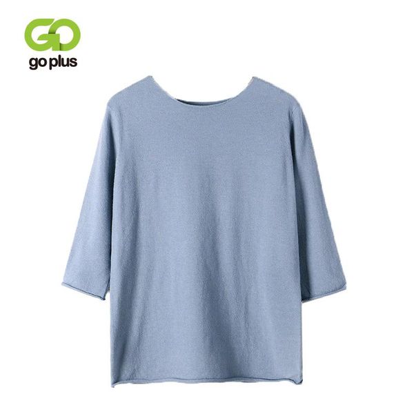 women's sweaters goplus summer knitted women sweater high elasticity o-neck half sleeves basic tee shirt female oversized pullover, White;black
women's sweaters goplus summer knitted women sweater high elasticity o-neck half sleeves basic tee shirt female oversized pullover, White;black