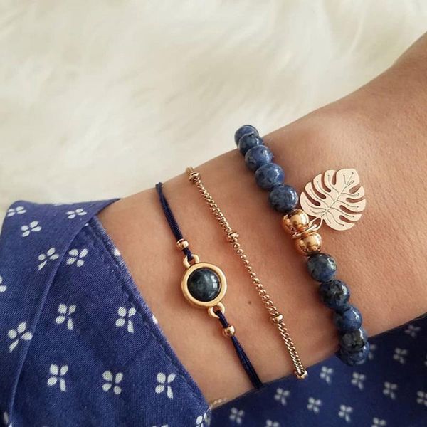 charm bracelets fashion bohemian beads women vintage stone golden zinc alloy leaves tassel link bracelet set female jewelry gift, Golden;silver
charm bracelets fashion bohemian beads women vintage stone golden zinc alloy leaves tassel link bracelet set female jewelry gift, Golden;silver