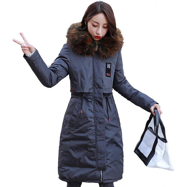 new arrival winter jacket women long cotton padded outerwear womens coat parka with colorful fur female hooded jackets, Black
new arrival winter jacket women long cotton padded outerwear womens coat parka with colorful fur female hooded jackets, Black