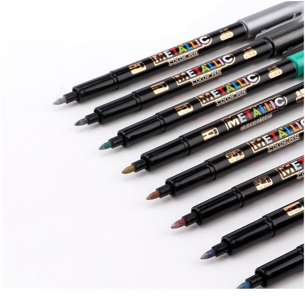 8pcs metallic highlighter markers set diy art craft album pen black card painting drawing marking pen arts and crafts qylpyk
8pcs metallic highlighter markers set diy art craft album pen black card painting drawing marking pen arts and crafts qylpyk