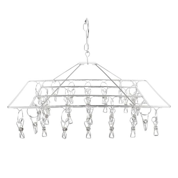 hangers & racks 1pc drying rack stainless steel clothes clip hanger socks for balcony
hangers & racks 1pc drying rack stainless steel clothes clip hanger socks for balcony