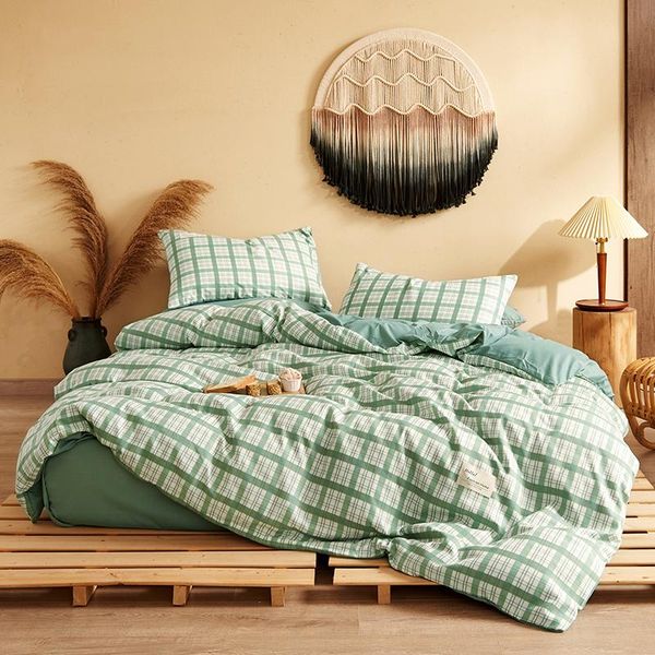 plaid bedding sets green quilt cover pillowcase bed flat sheets modern duvet cover sets twin full single king bedclothes
plaid bedding sets green quilt cover pillowcase bed flat sheets modern duvet cover sets twin full single king bedclothes