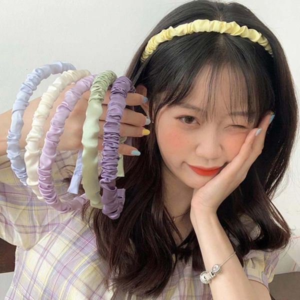 hair accessories satin pleated bezel hairband for women solid color bands fashion elastic headband retro hoop female
hair accessories satin pleated bezel hairband for women solid color bands fashion elastic headband retro hoop female